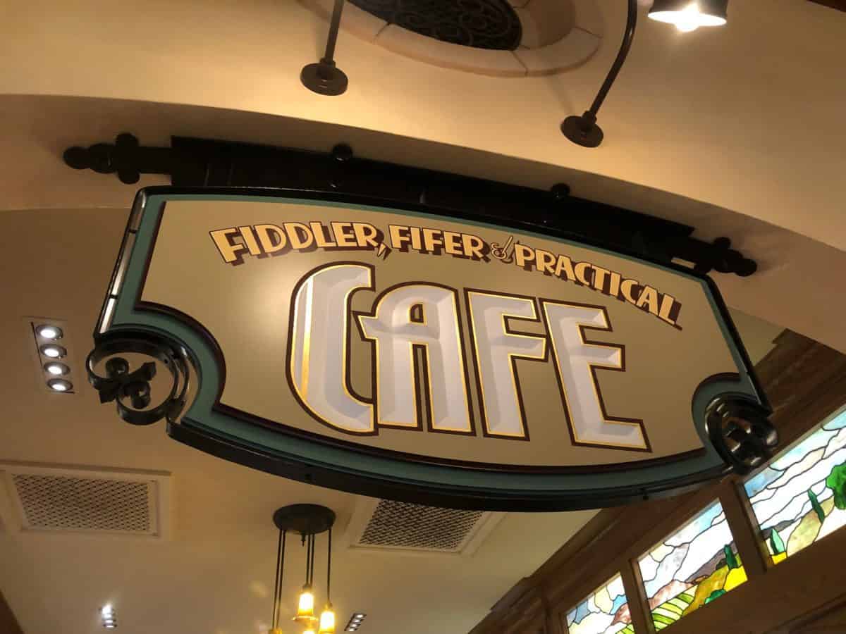 Mickey's Chocolate Cup and Brownie at Fiddler, Fifer & Practical Cafe in Disney California Adventure