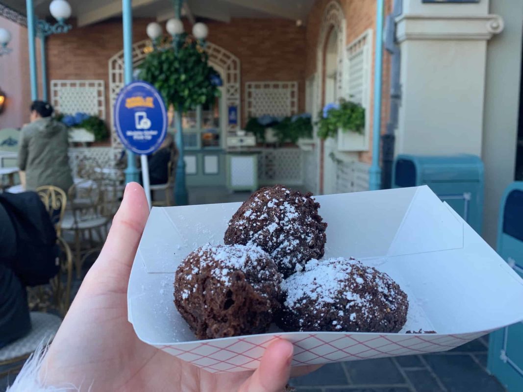 double chocolate fritters royal street veranda disneyland