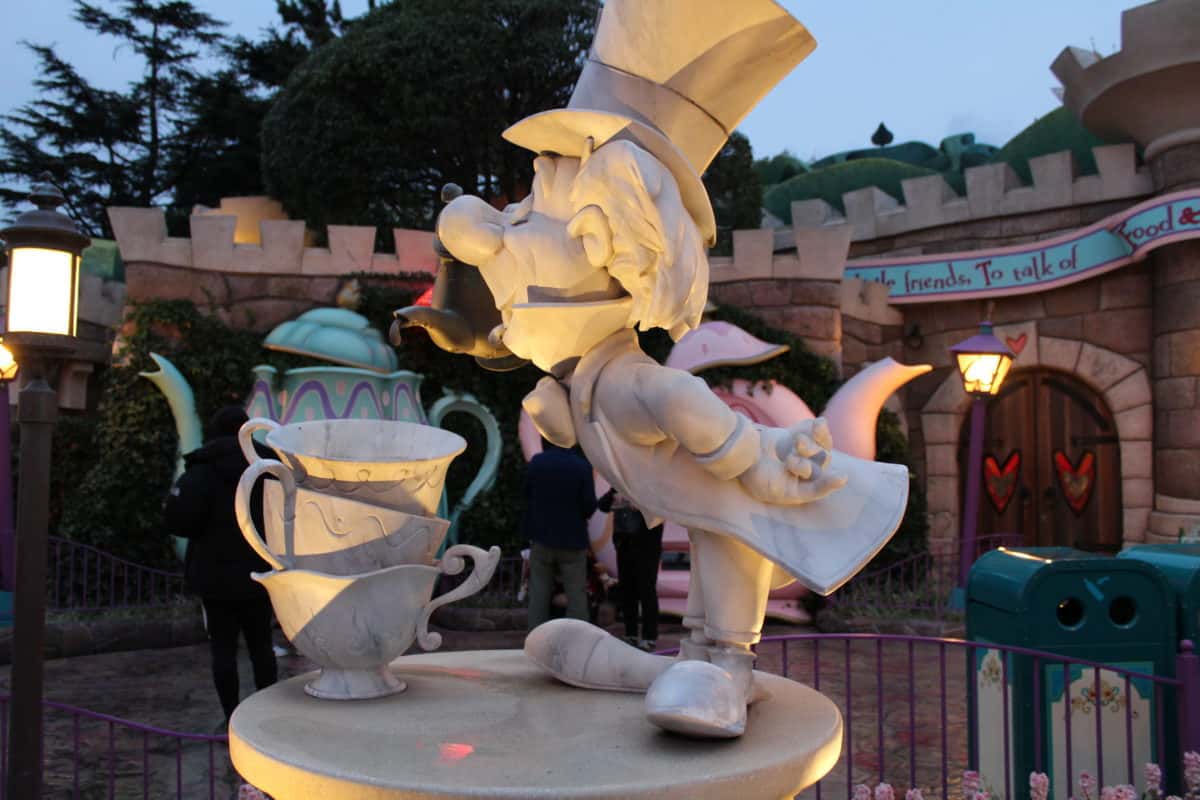 Mad Hatter Statue Tokyo Disneyland