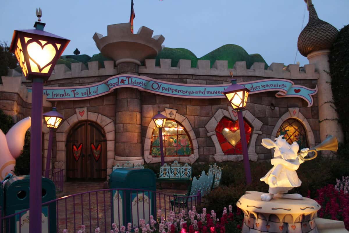 Outside Facade of Queen of Hearts Banquet Hall Tokyo Disneyland