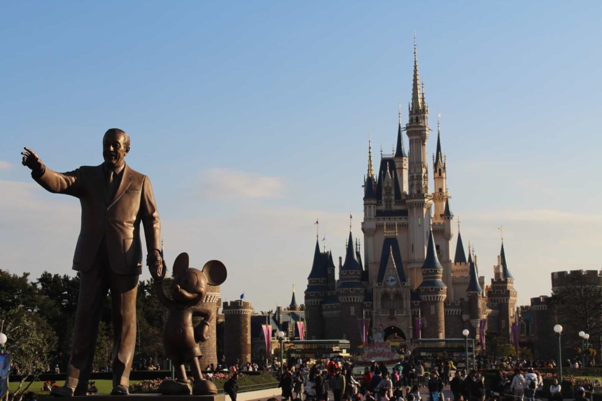 Tokyo Disneyland Partners Statue daytime