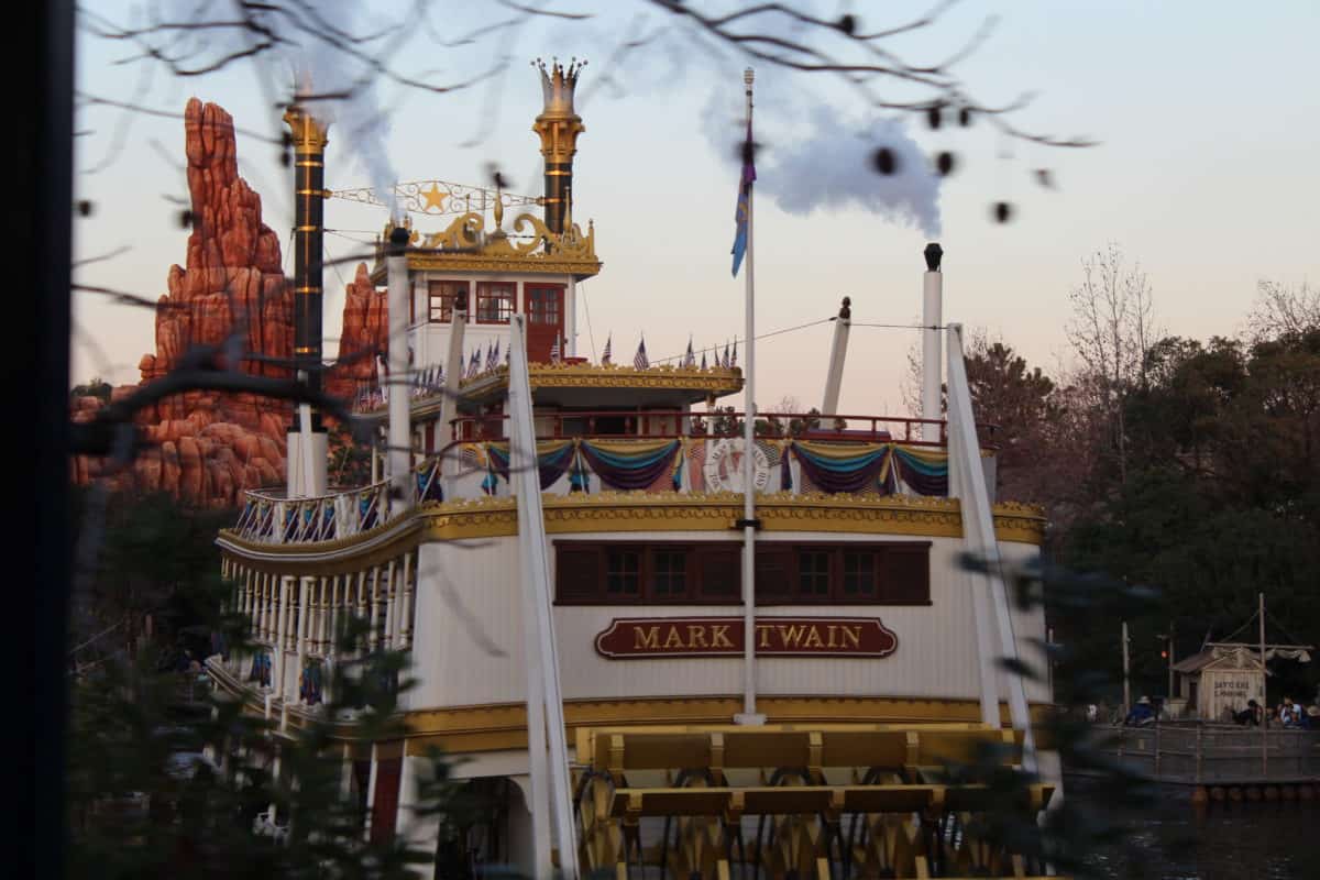Views of the Mark Twain and Big Thunder Mountain