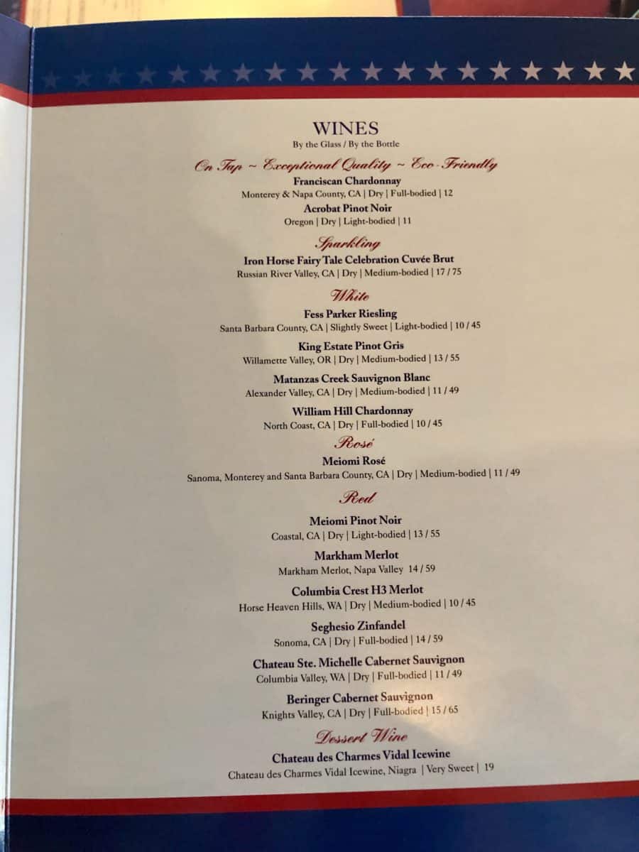 liberty tree tavern restaurant menu january 2019
