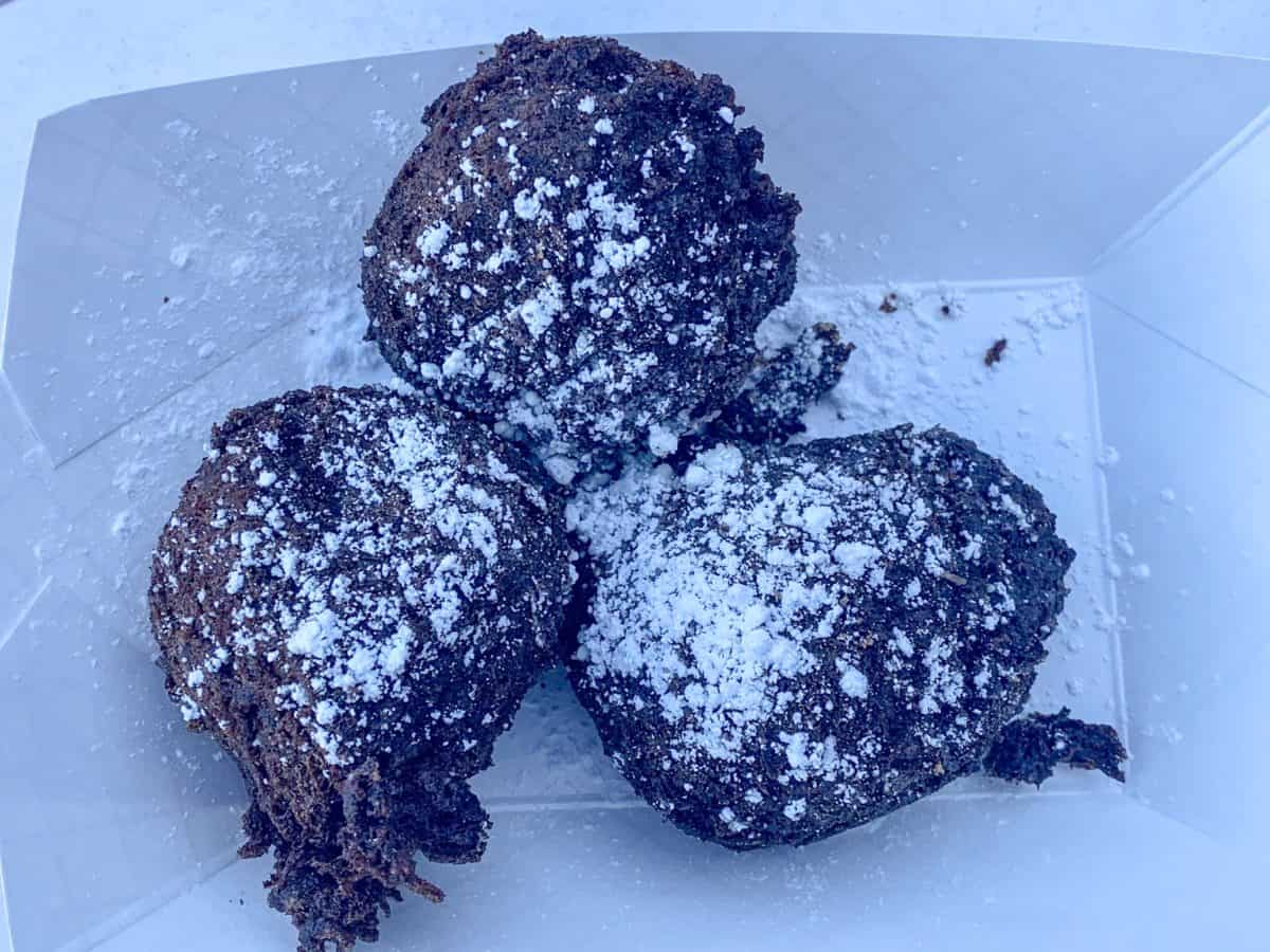 double chocolate fritters royal street veranda disneyland