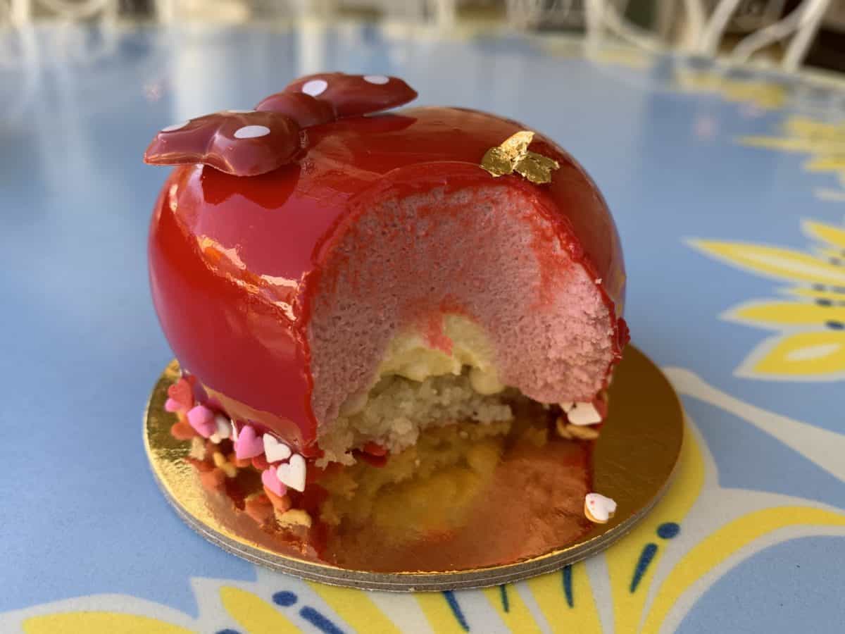 heart-shaped mousse dessert jolly holiday bakery disneyland
