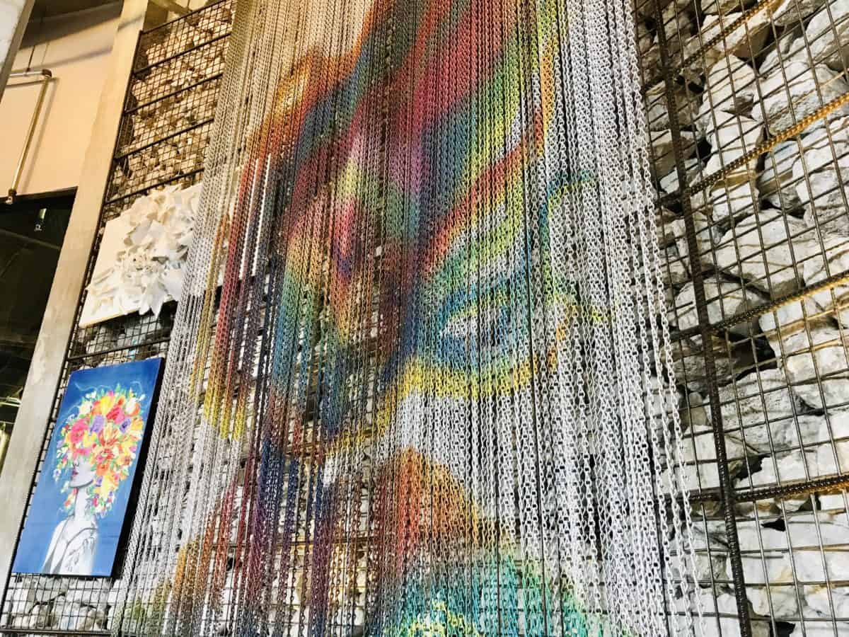 concrete beach brewery wall art