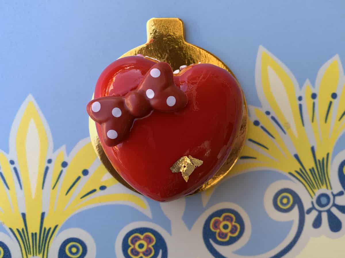 heart-shaped mousse dessert jolly holiday bakery disneyland