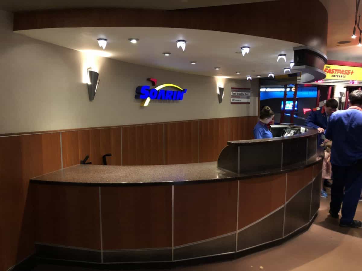 epcot january 2019 soarin' desk