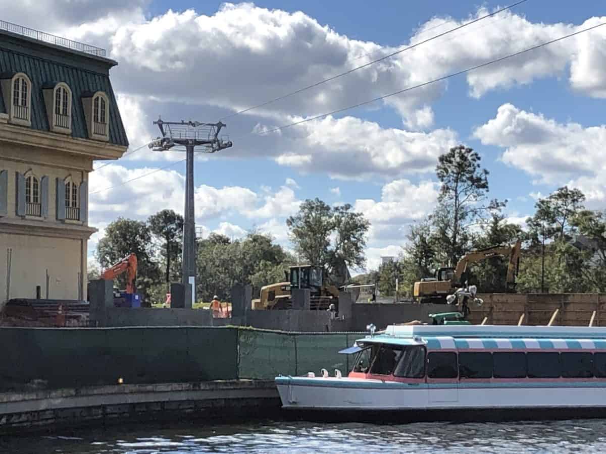 epcot january 2019 ratatouille area construction skyliner