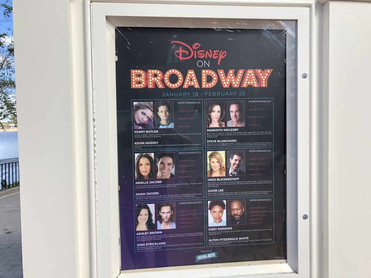 Festival of the Arts 2019 disney on broadway