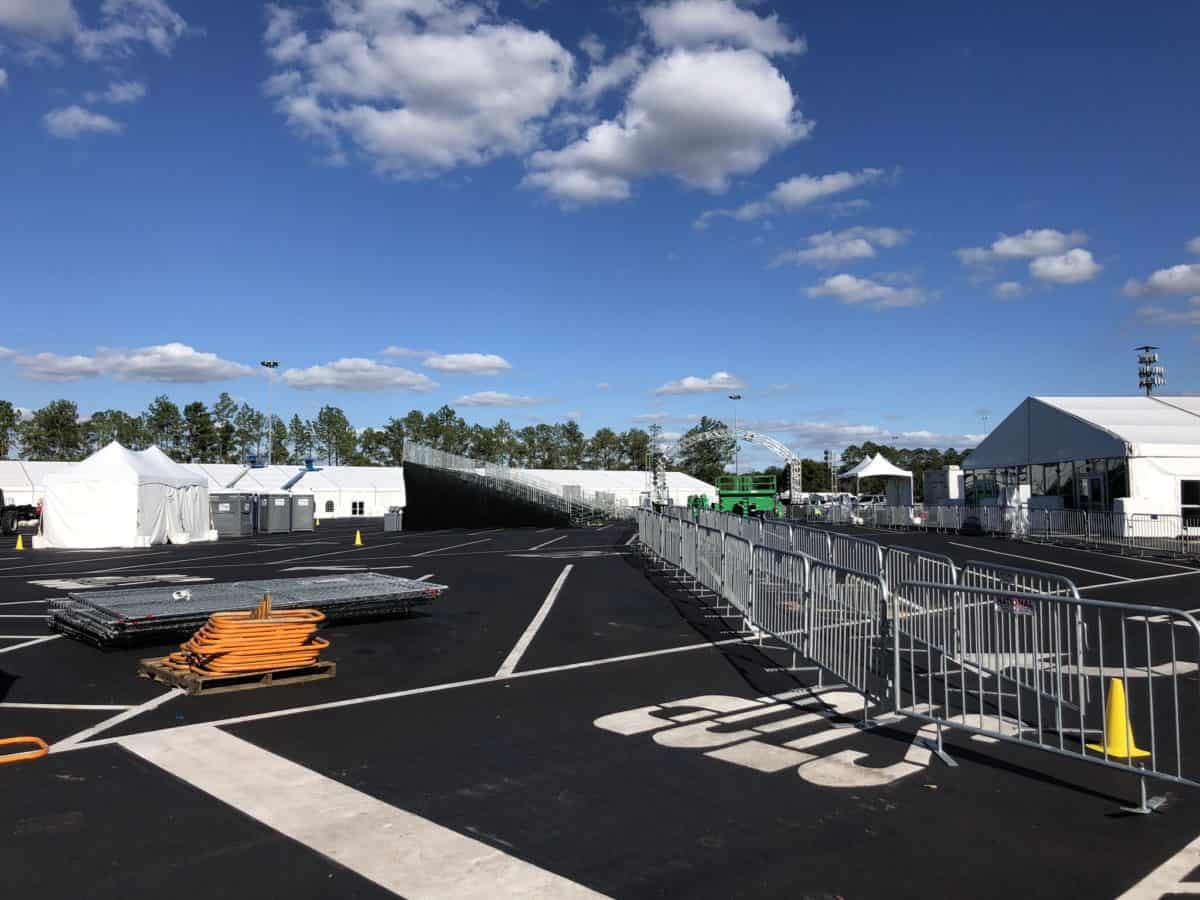 rundisney marathon weekend tent setup