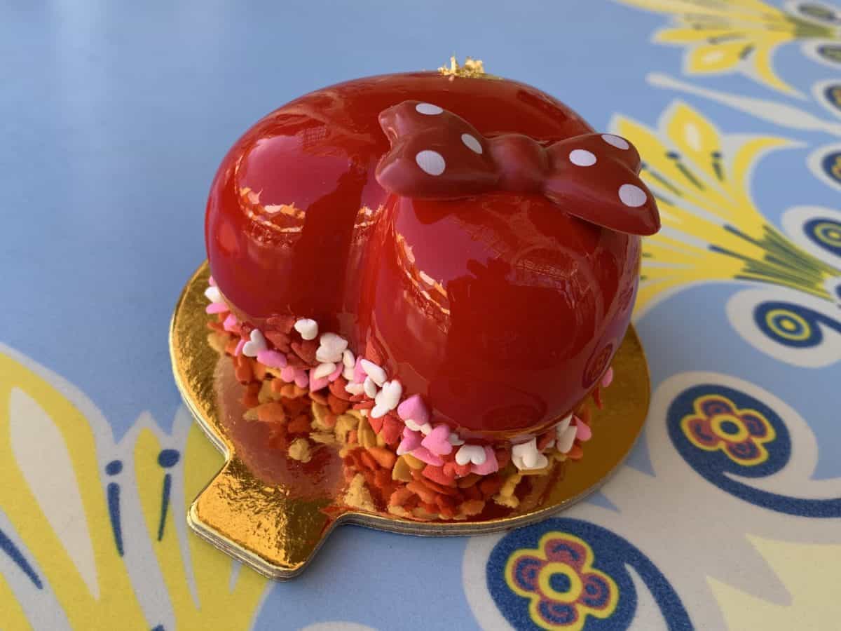 heart-shaped mousse dessert jolly holiday bakery disneyland
