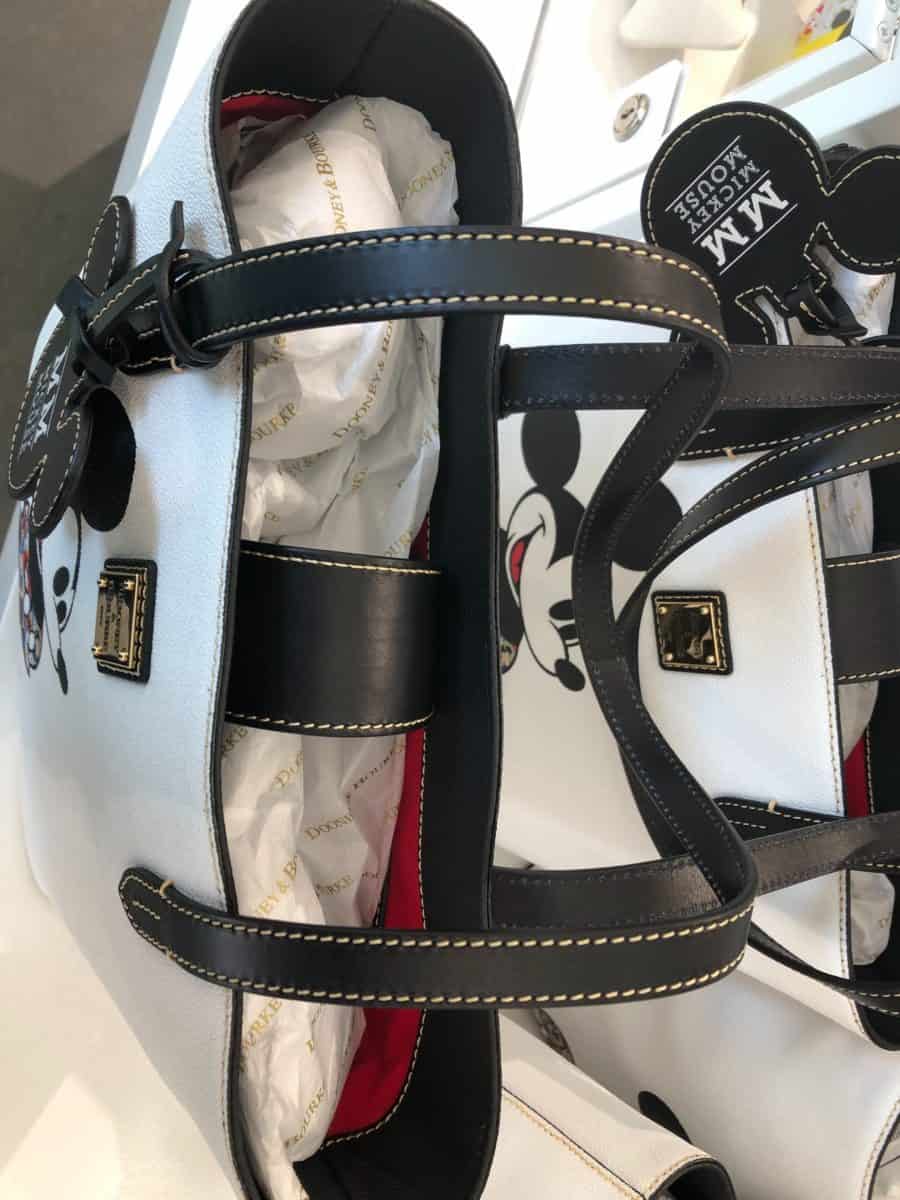 Mickey Through The Years Dooney Tote structure