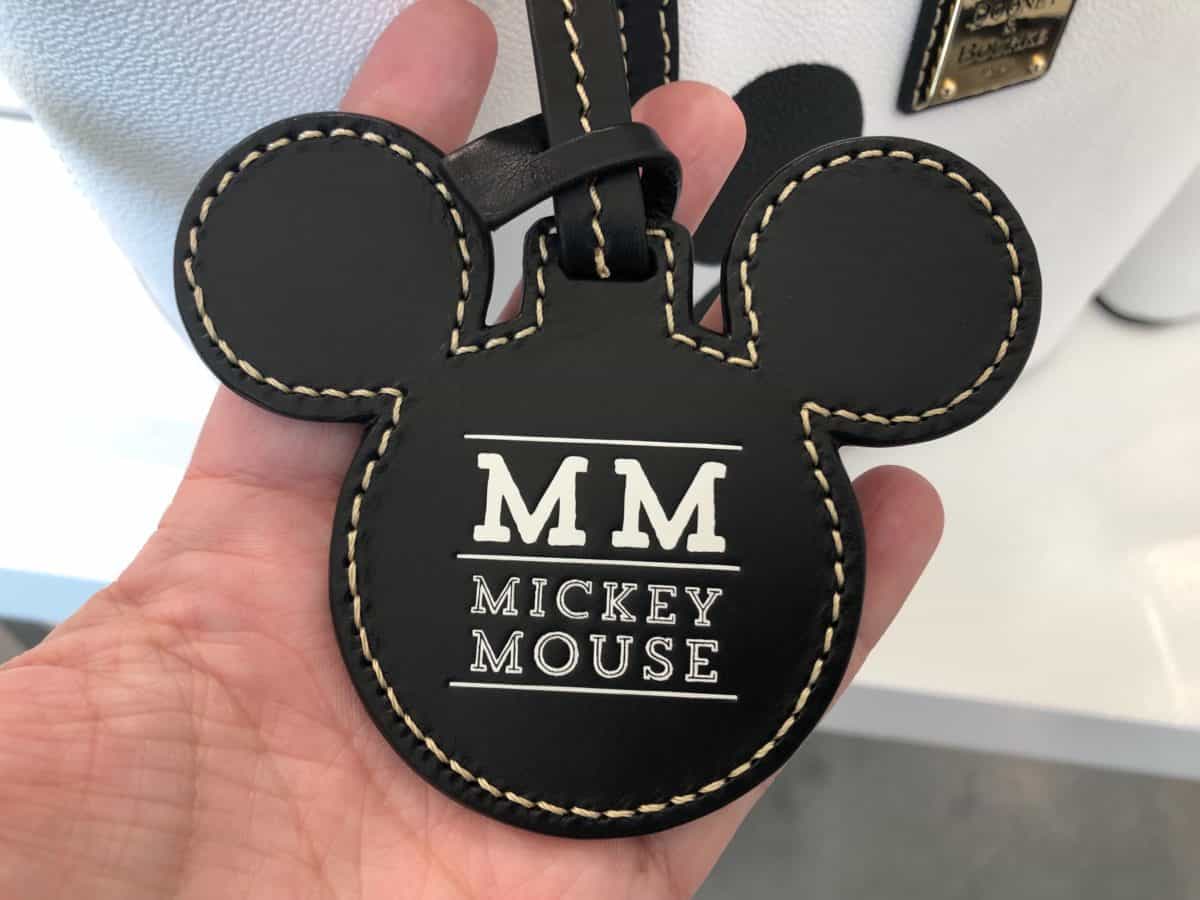 Mickey Through The Years Dooney Tote tag