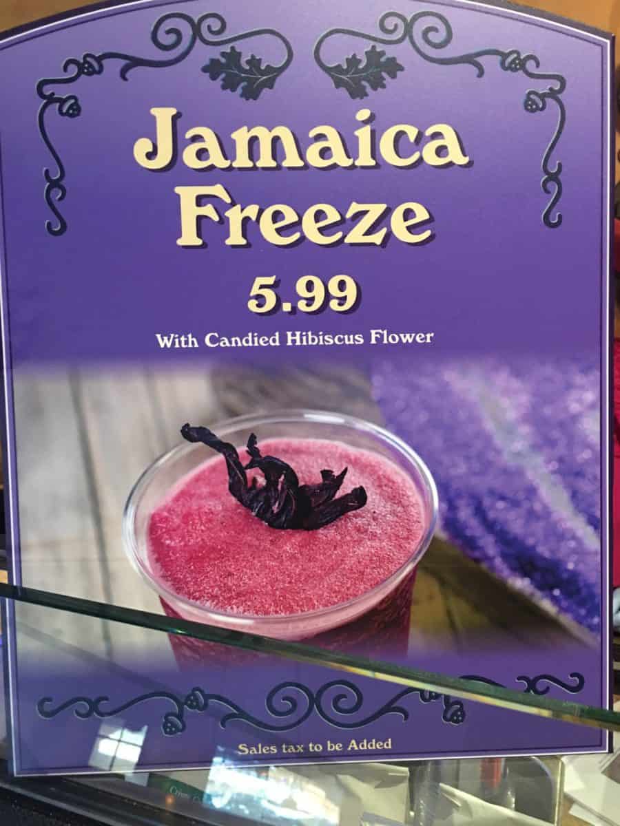 Purple Fish Tacos and a Jamaica Freeze from Rancho del Zocalo at Disneyland Park
