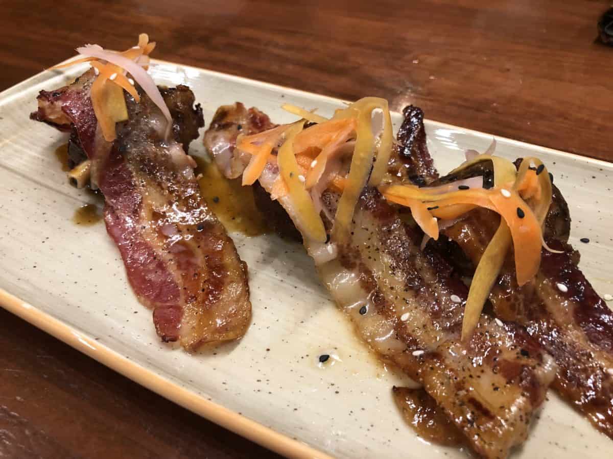 Fire-Roasted Pork Wings kona cafe polynesian resort walt disney world