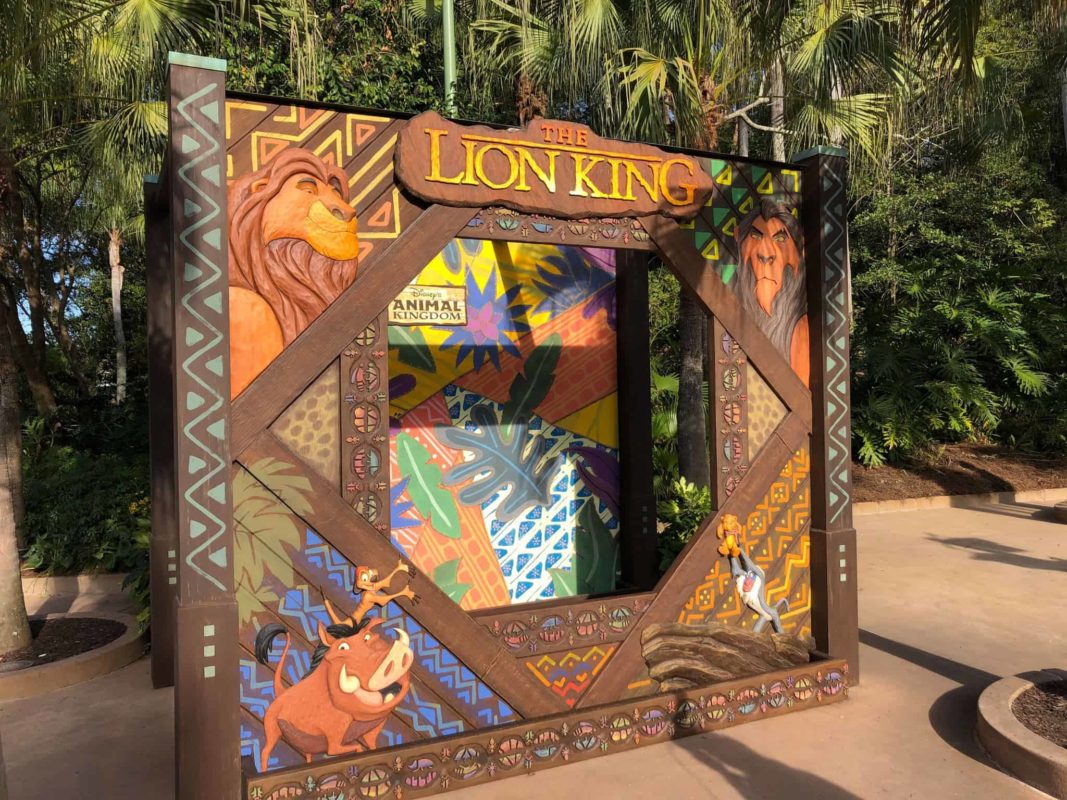 Lion King Photo Op at Disney's Animal Kingdom 2