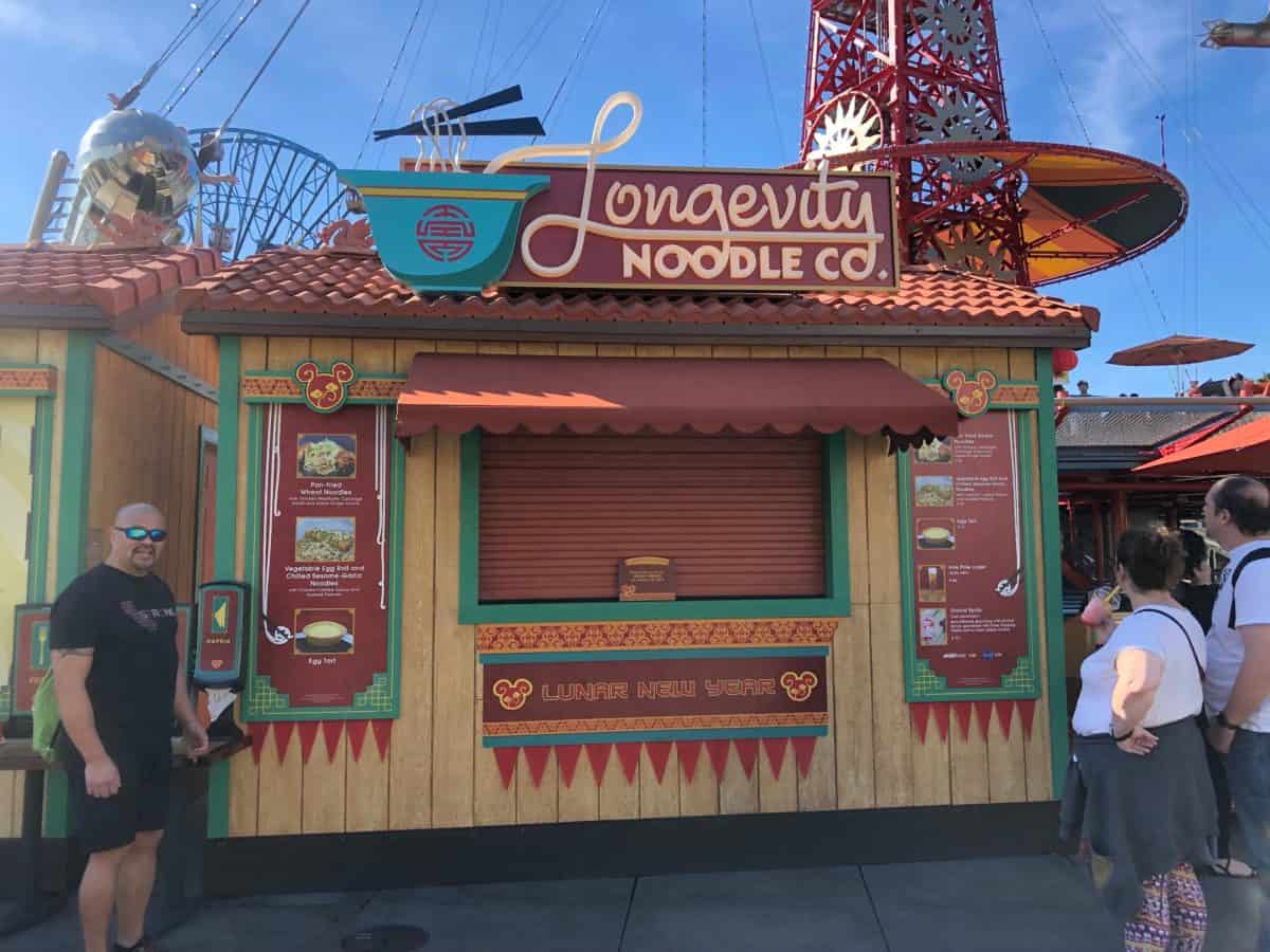 Longevity Noodle Co. Lunar New Year Celebration Disney California Adventure