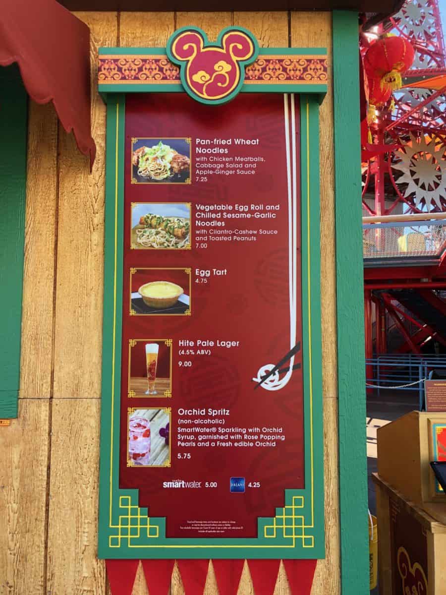 Longevity Noodle Co. Lunar New Year Celebration Disney California Adventure
