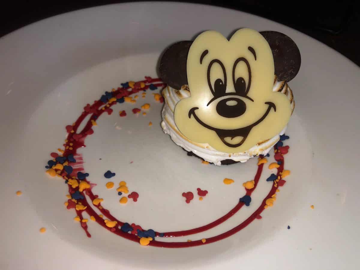 Mickey Themed Pizza Cupcake Baked Alaska Get Your Ears On Celebration Grand Californian Hotel Disneyland Resort