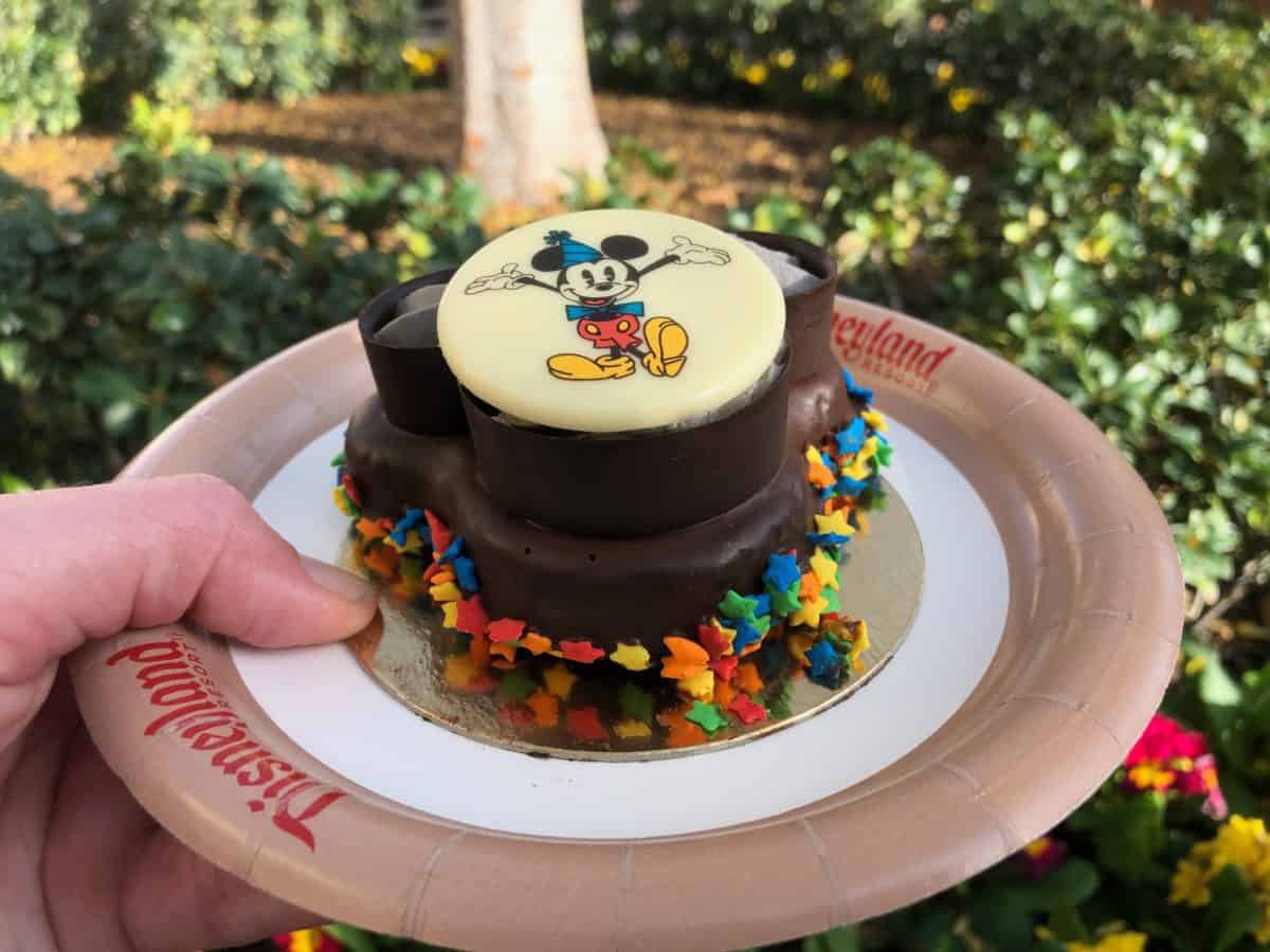 Mickey's Chocolate Cup and Brownie at Fiddler, Fifer & Practical Cafe in Disney California Adventure
