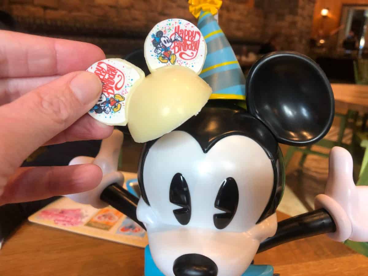 Mickey Themed Pizza Cupcake Baked Alaska Get Your Ears On Celebration Grand Californian Hotel Disneyland Resort