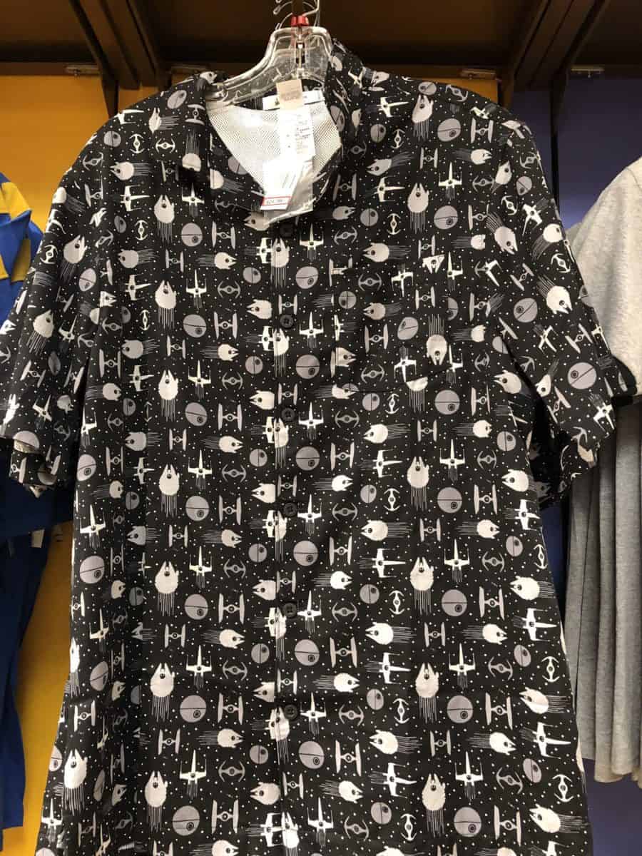 star wars button-up shirt