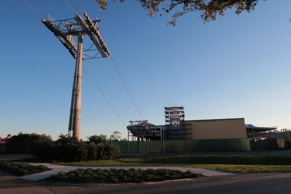 caribbean beach skyliner station construction