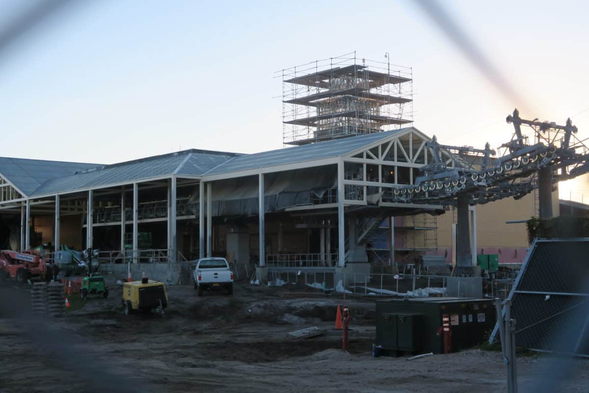 caribbean beach skyliner station construction