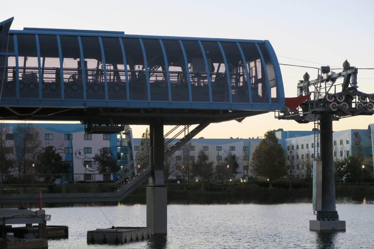 art of animation pop century skyliner station construction