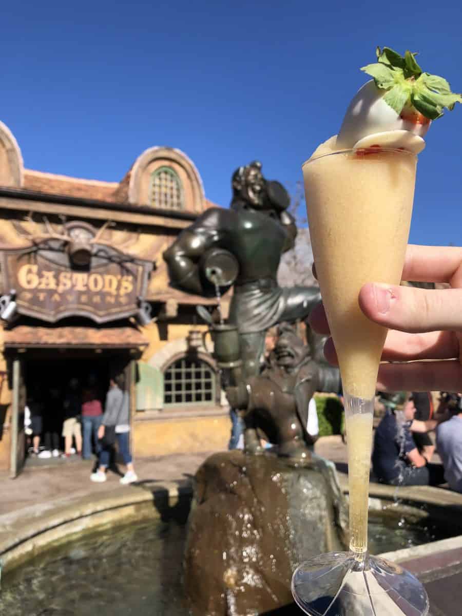 Now and Forever Slush at Gaston's Tavern in the Magic Kingdom walt disney world