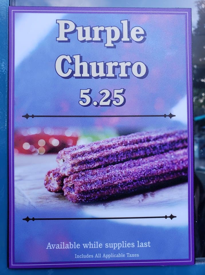 Purple Churro - $5.25