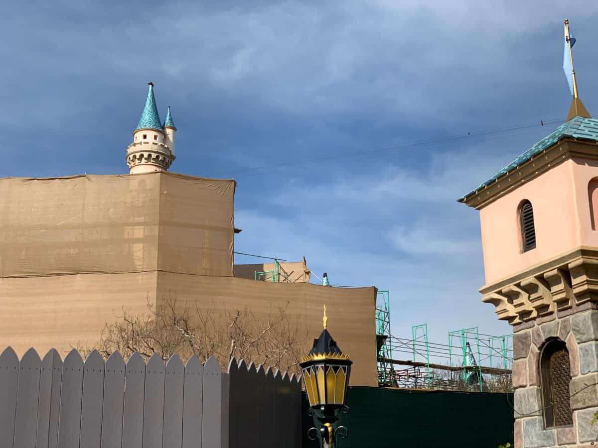 Sleeping Beauty Castle Refurbishment Disneyland Resort