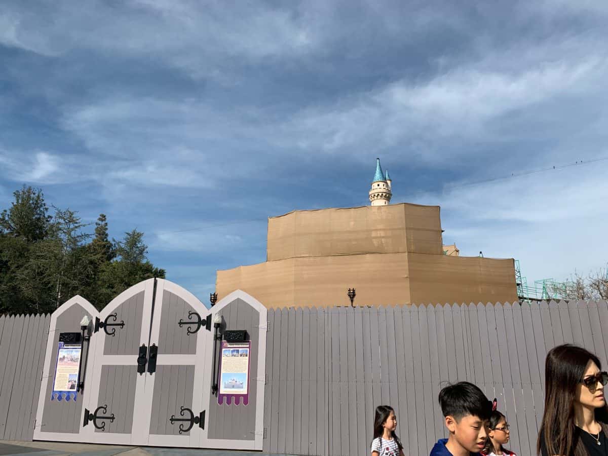 Sleeping Beauty Castle Refurbishment Disneyland Resort