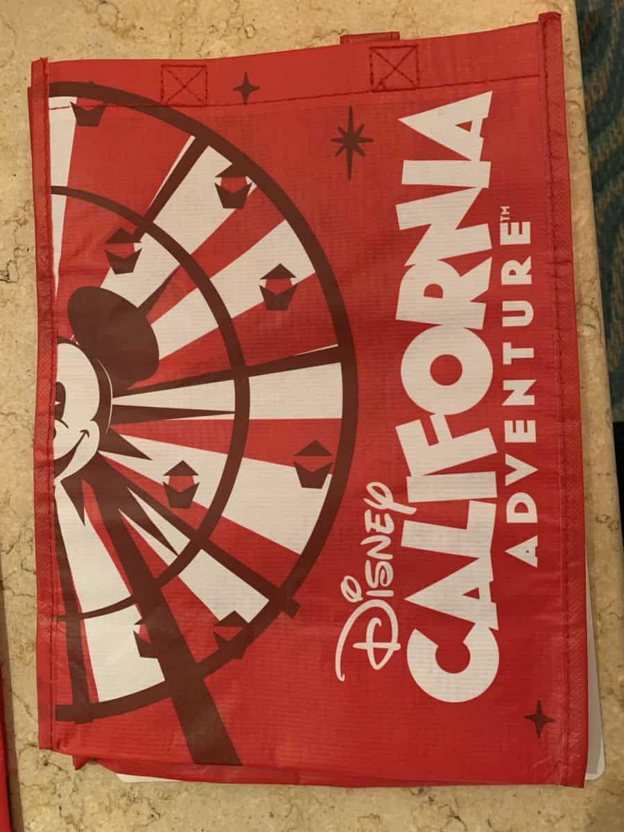 disney california adventure reusable bags