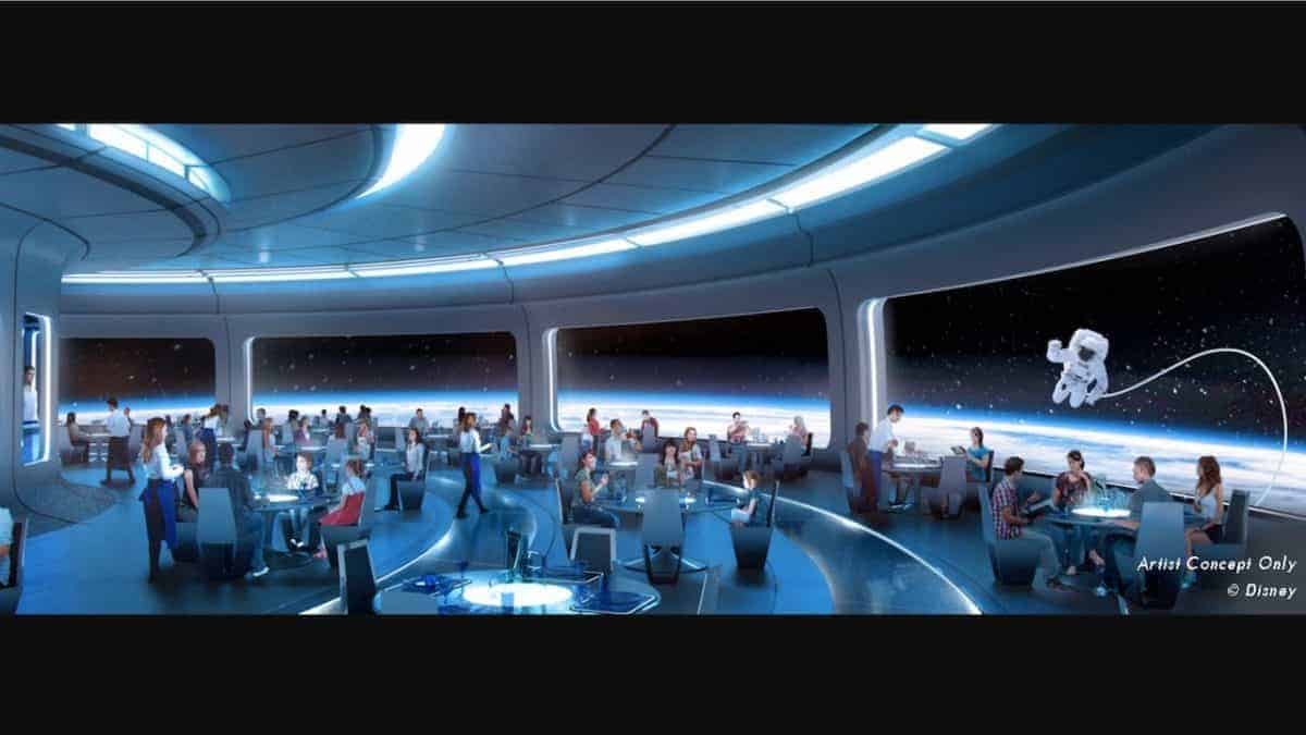 Epcot Space Restaurant Construction