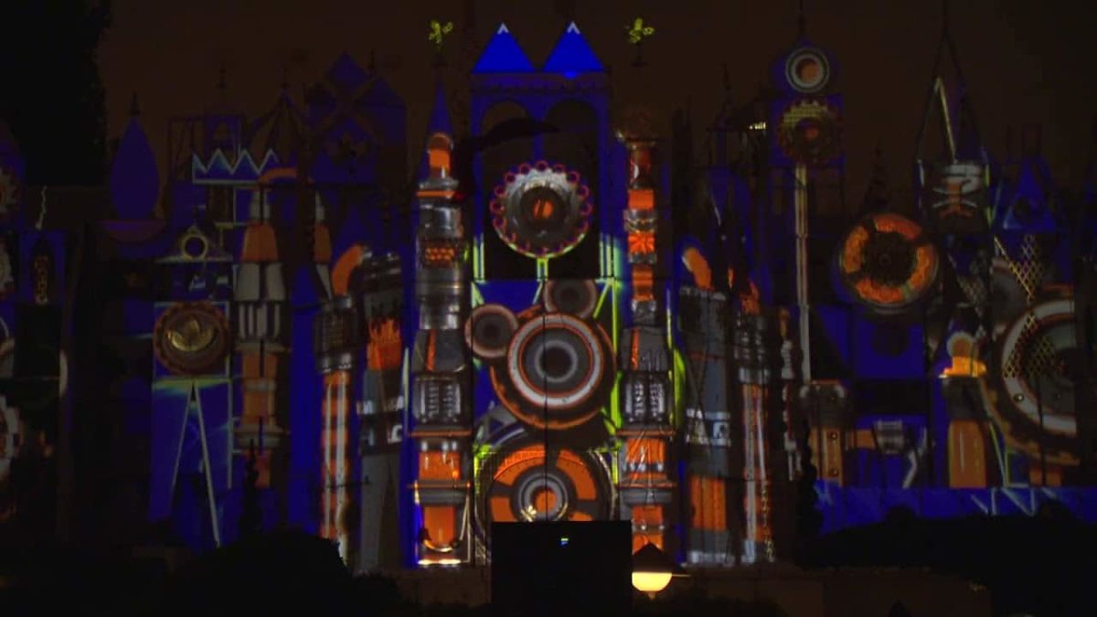 Disneyland's new nighttime show, "Mickey's Mix Magic"