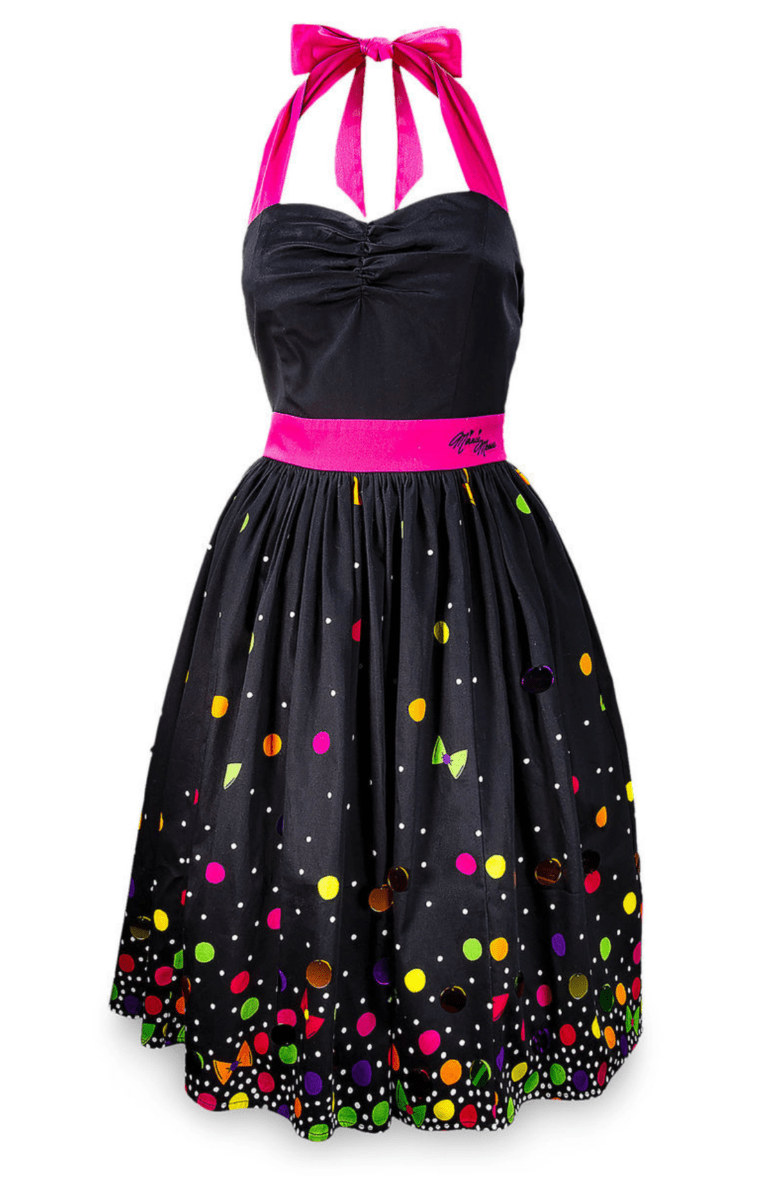 minnie mouse rock the dots halter dress