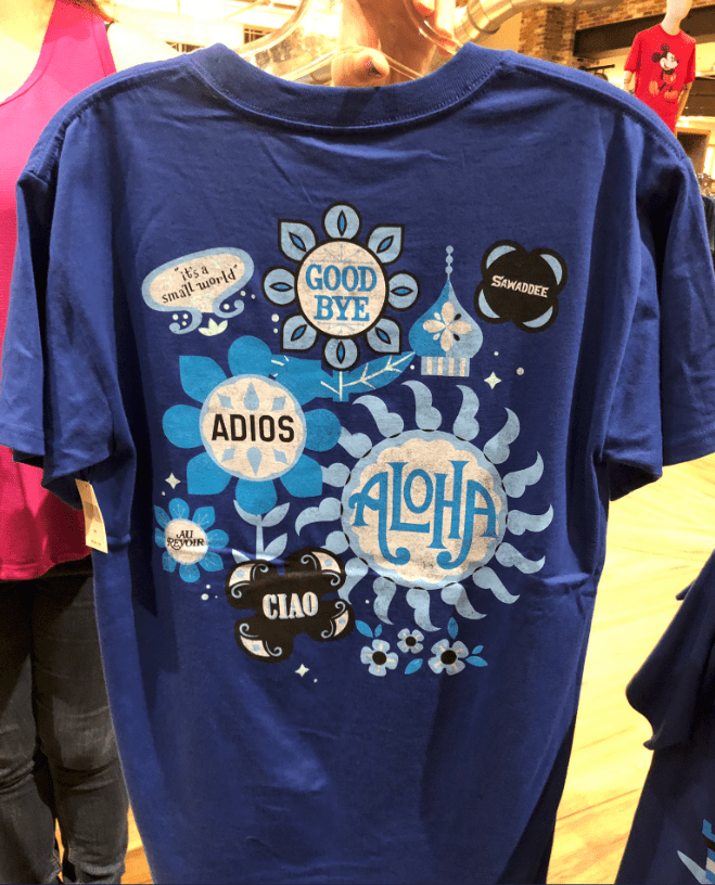 small world merchandise walt disney world pins shirt mugs 2019