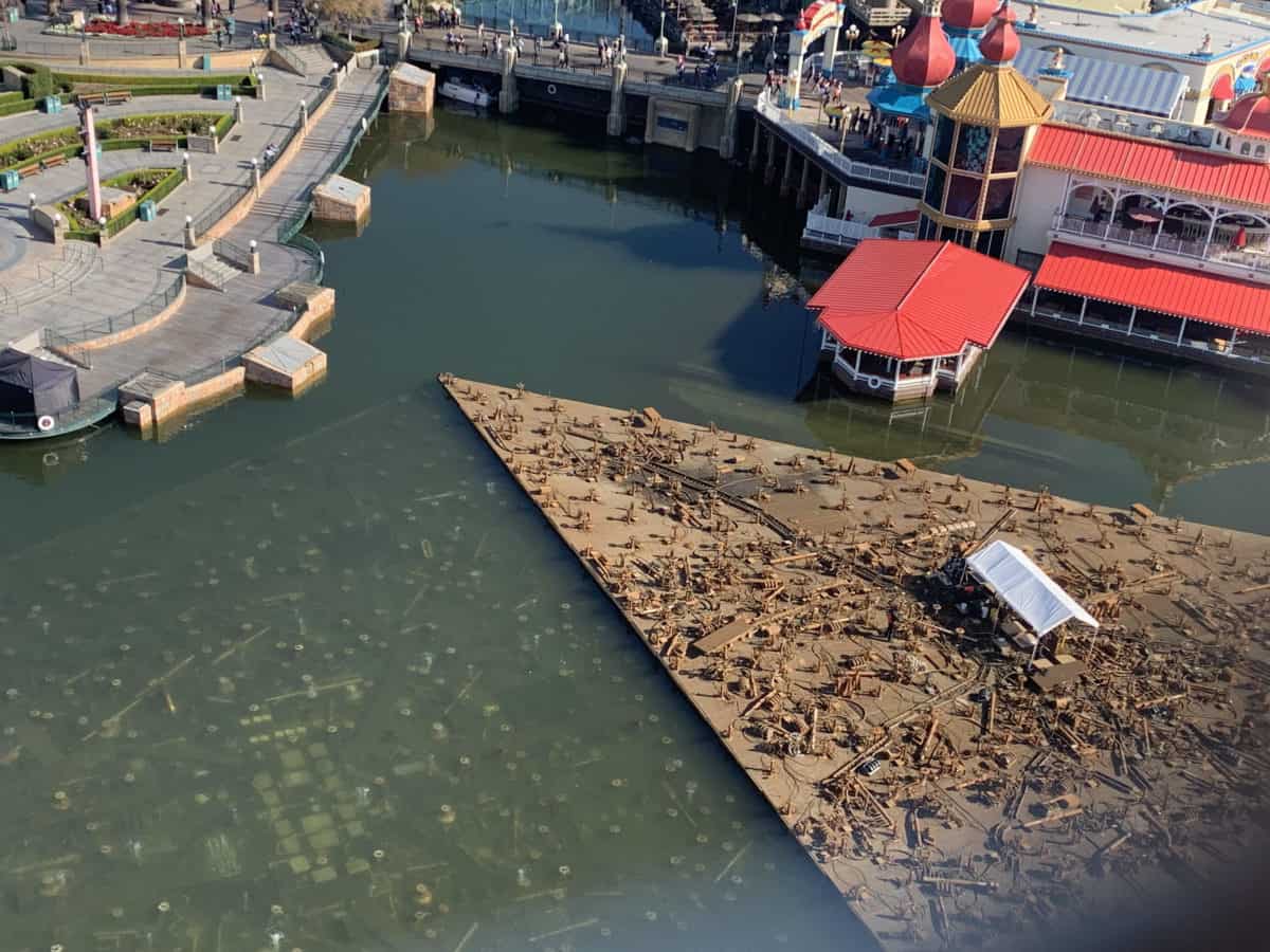 disney california adventure construction world of color