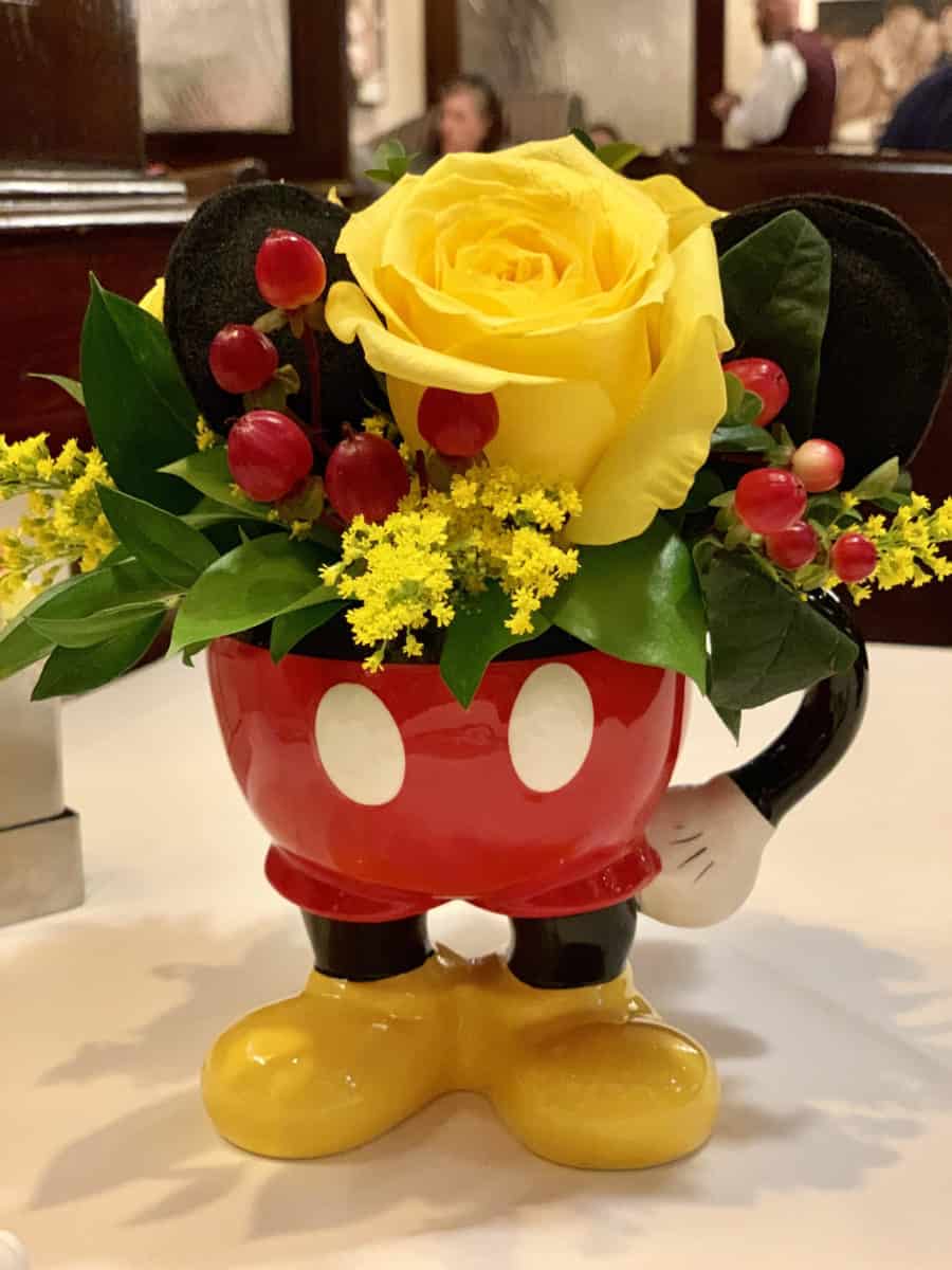 mickey's tea party celebration steakhouse 55 disneyland hotel