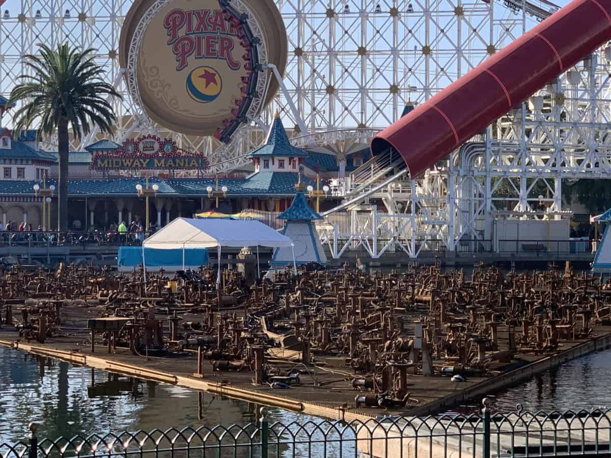 disney california adventure construction