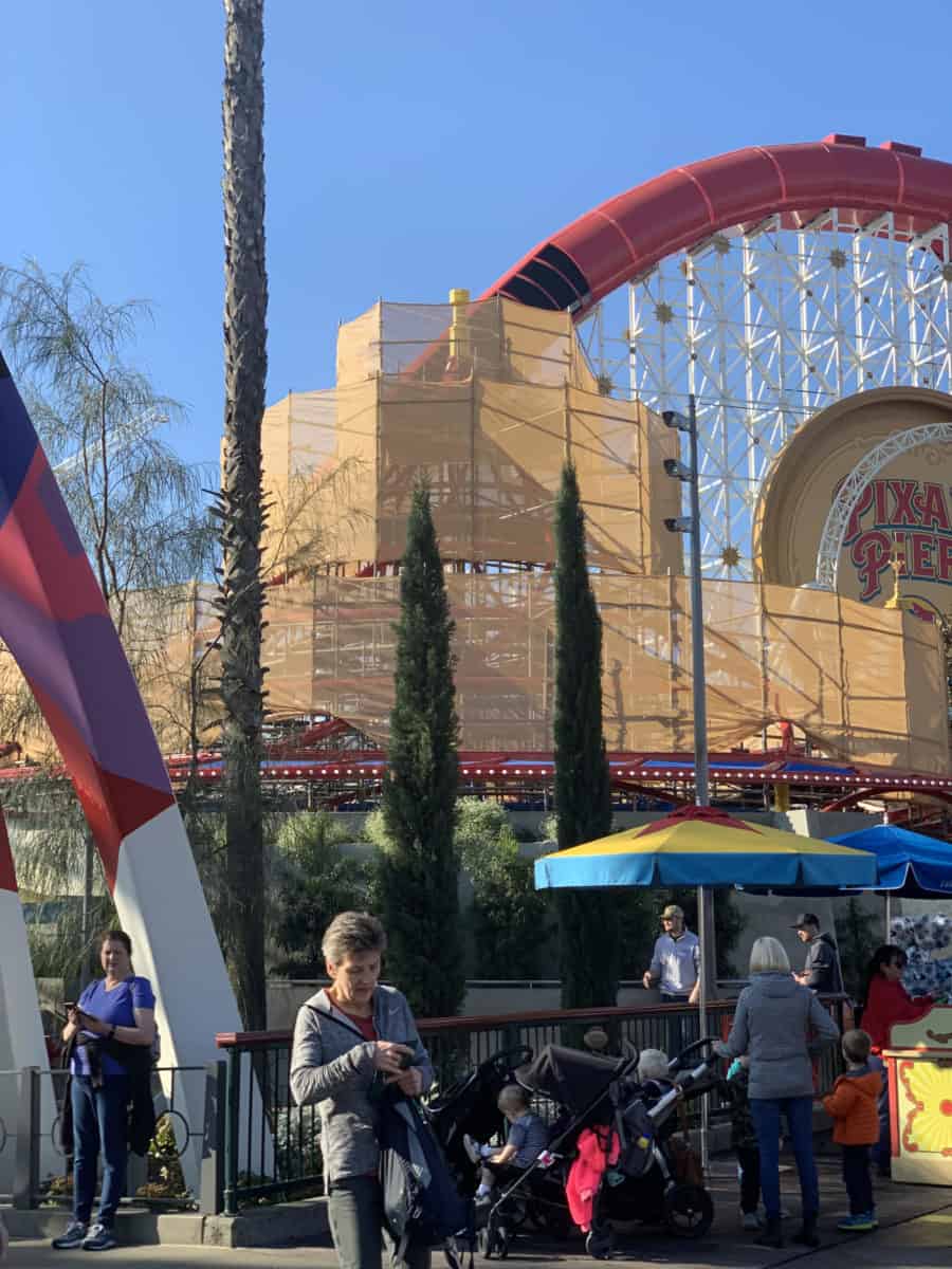 disney california adventure construction jessie's critter carousel