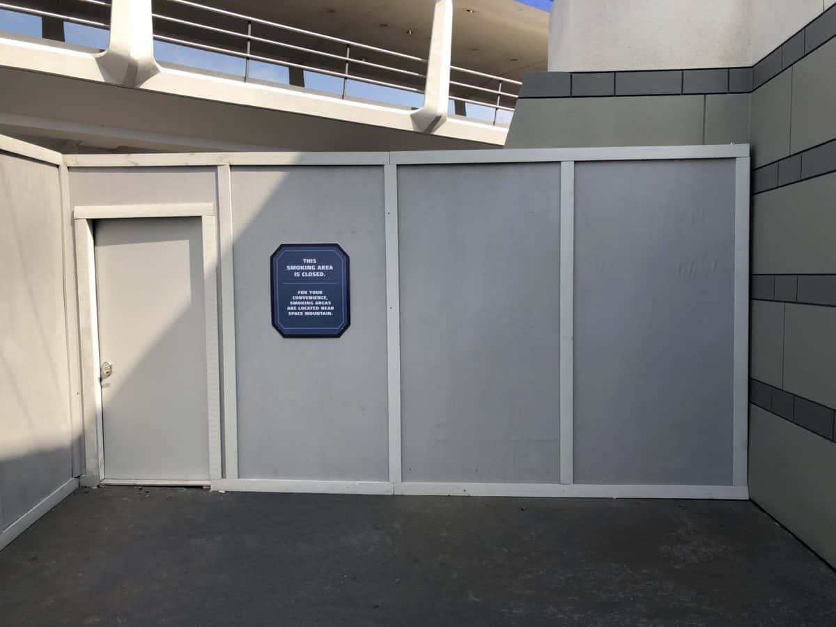 Space Mountain Construction Wall