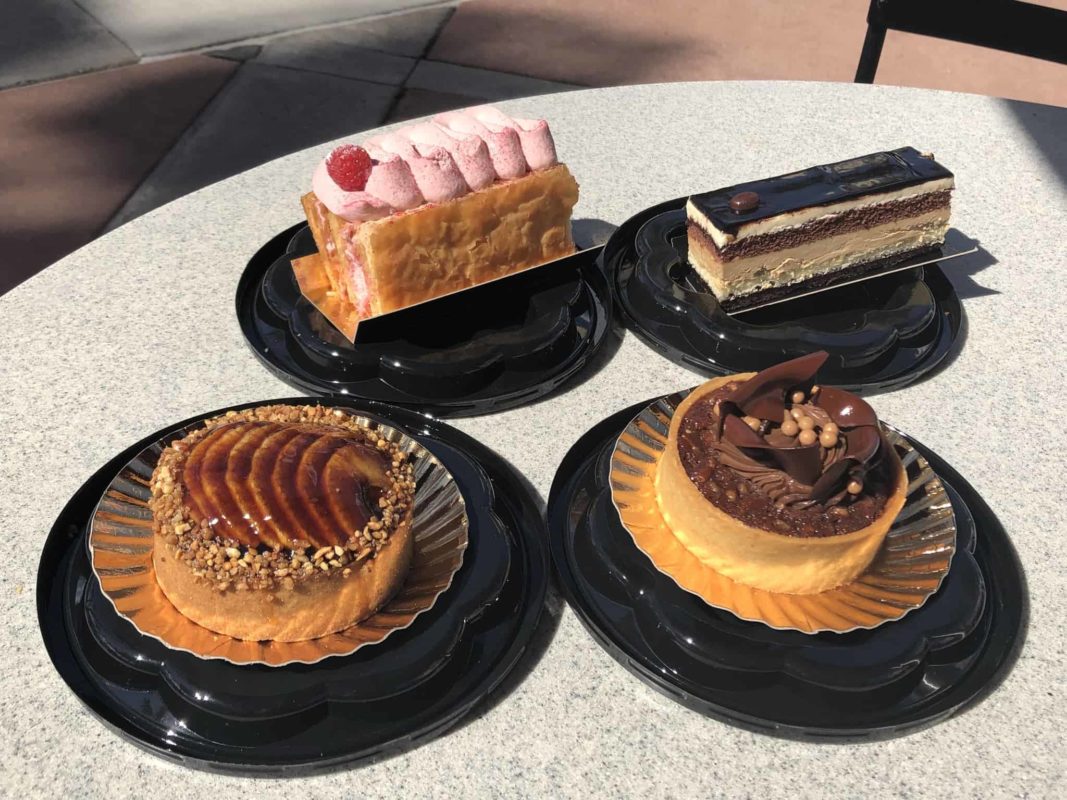 Trolley car cafe Starbucks desserts