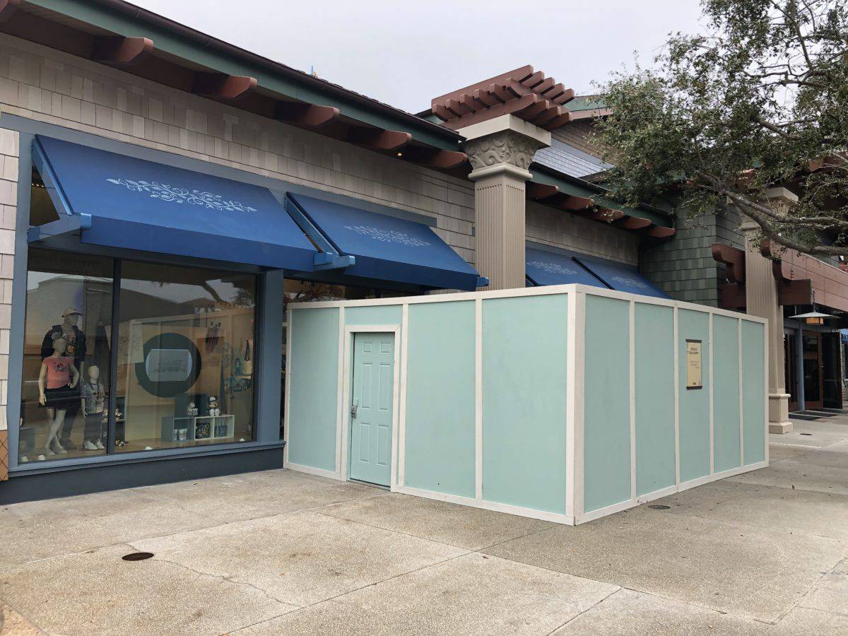 World of Disney construction wall