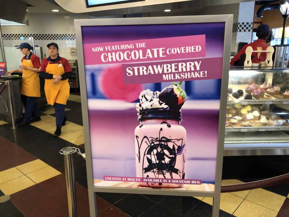 Chocolate covered strawberry milkshake