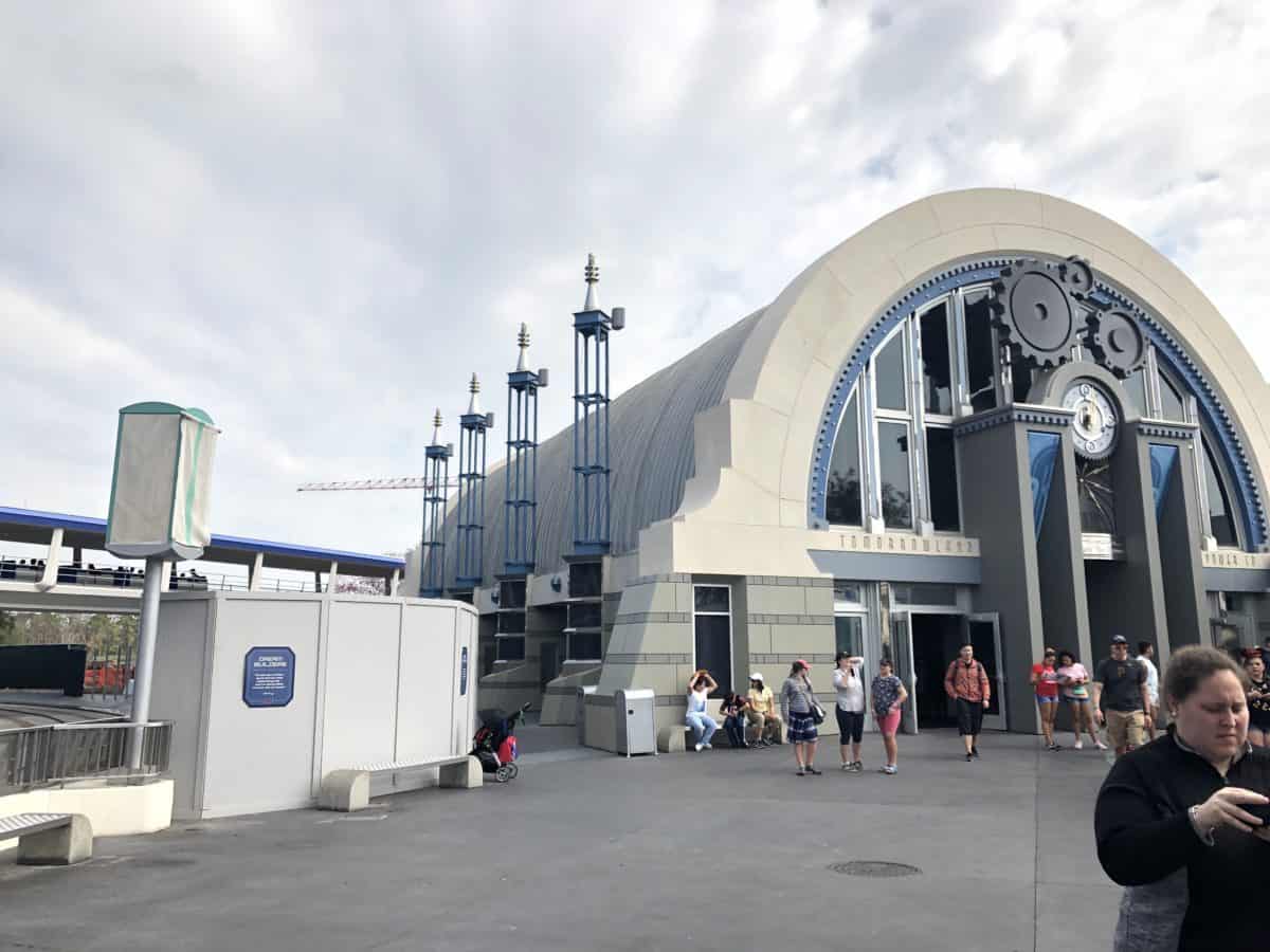 Space Mountain Construction Wall