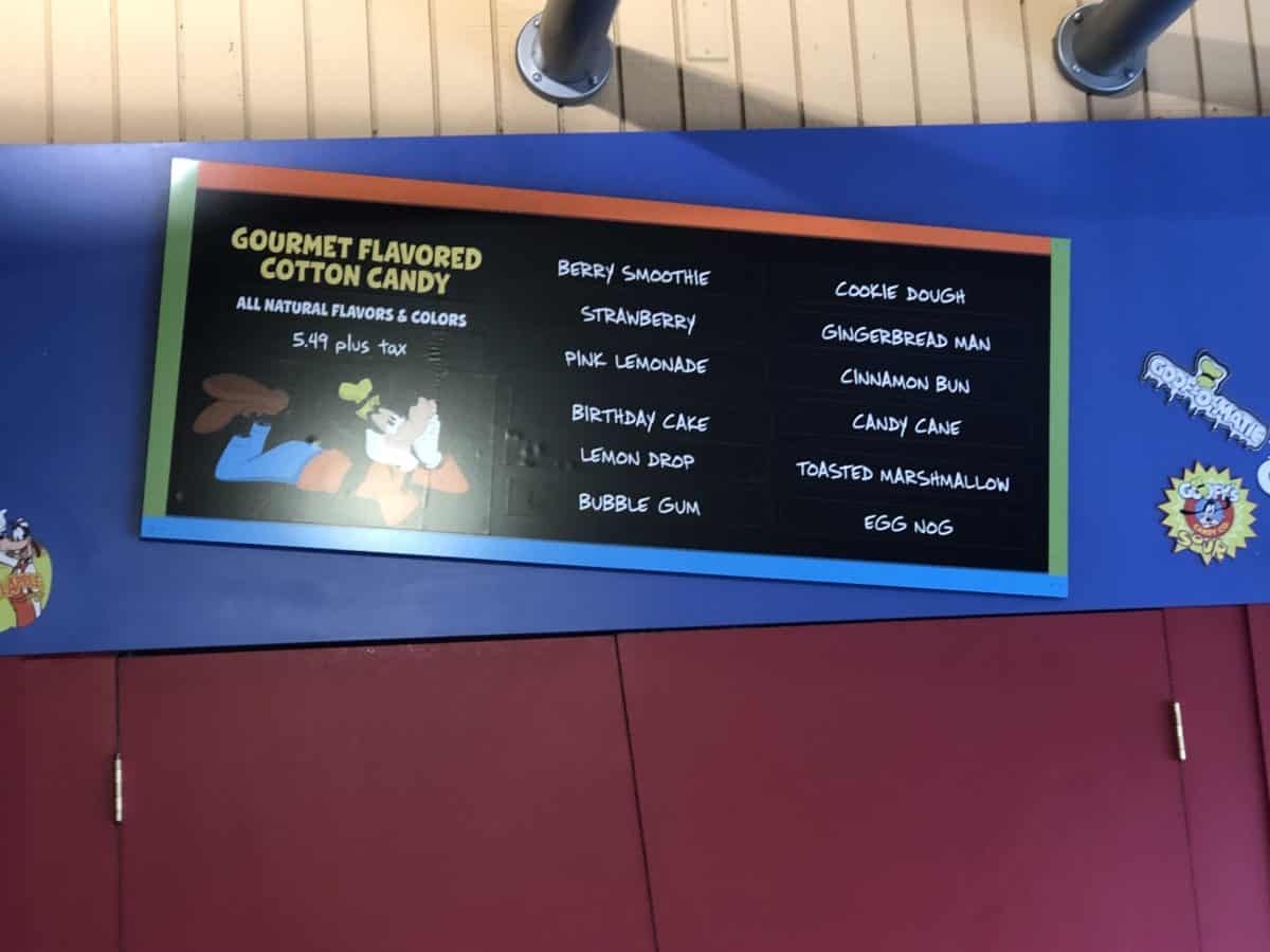 Goofy cotton candy flavors