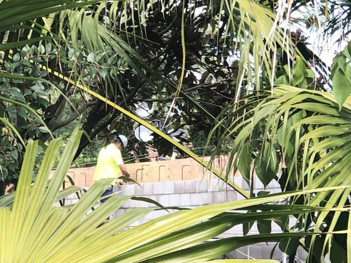 Otter exhibit construction